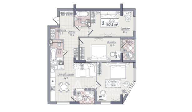 Braus Edera Home! Botanica, bd. Dacia, 3 camere + living! Autonomă!: 2