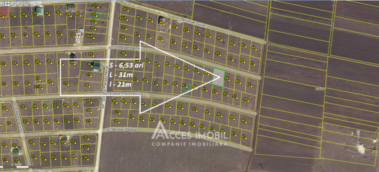Teren pentru construcții 7 ari! Tohatin, str. Independenței!: 0