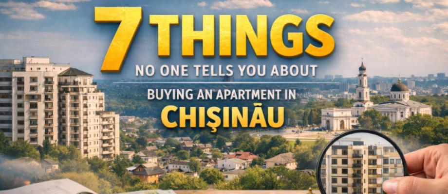 7 lucruri pe care nu ți le spune nimeni despre cumpărarea unui apartament în Chișinău