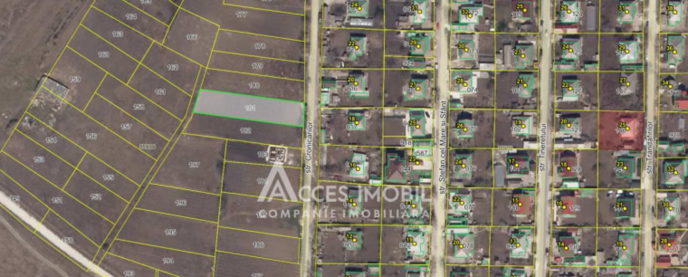 Land for construction! Danceni, Cronicarilor Street, 12 acres!: 3