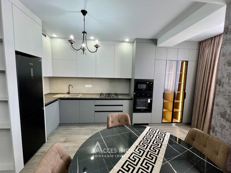 Pro Invest Construct! Bloc Nou! Telecentru, str. Ialoveni, 2 camere + living. Reparație Premium!: 0