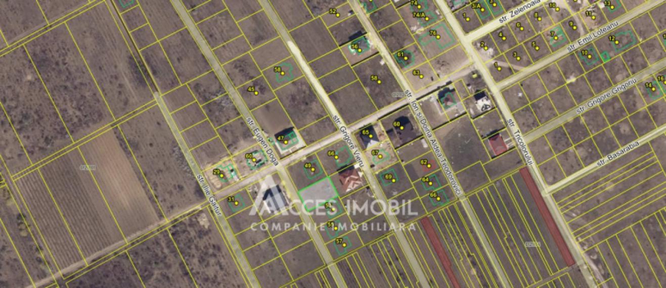 Land for construction 6 aries! Durlesti, Eugen Doga street!: 6