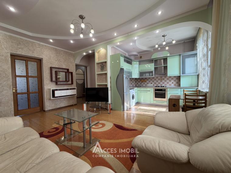 Аренда! Центр, бул. Штефан чел Маре, 2 комнаты + гостиная. Евроремонт!: 2