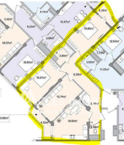 Kirsan! Botanica, str. N. Titulescu, 3 camere + living. Variantă albă!: 10