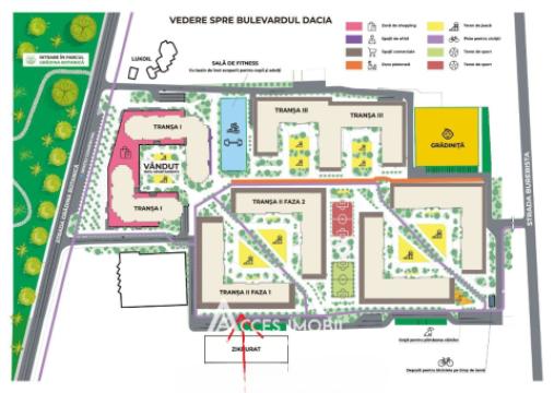Newton House! Ботаника, ул. Грэдина Ботаникэ, 1 комнатa. Белый Вариант!: 6