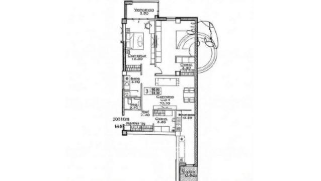 Estate Invest! Bloc nou! str. Ialoveni, Telecentru, 3 camere + living. Varianta Albă!: 2
