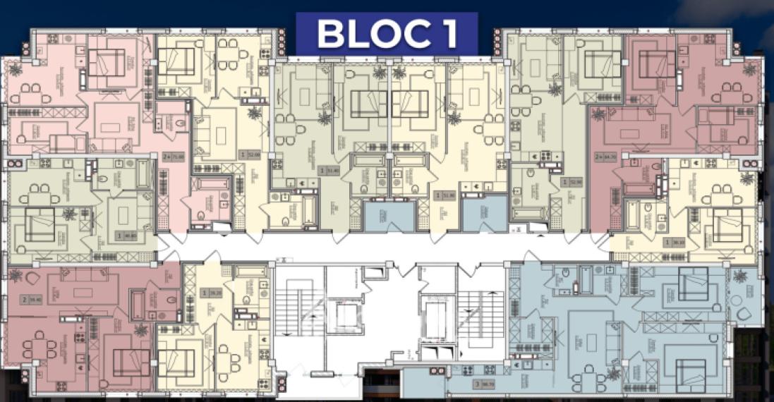 Estate Invest! Bloc nou! str. Ialoveni, Telecentru, 3 camere + living. Varianta Albă!: 3