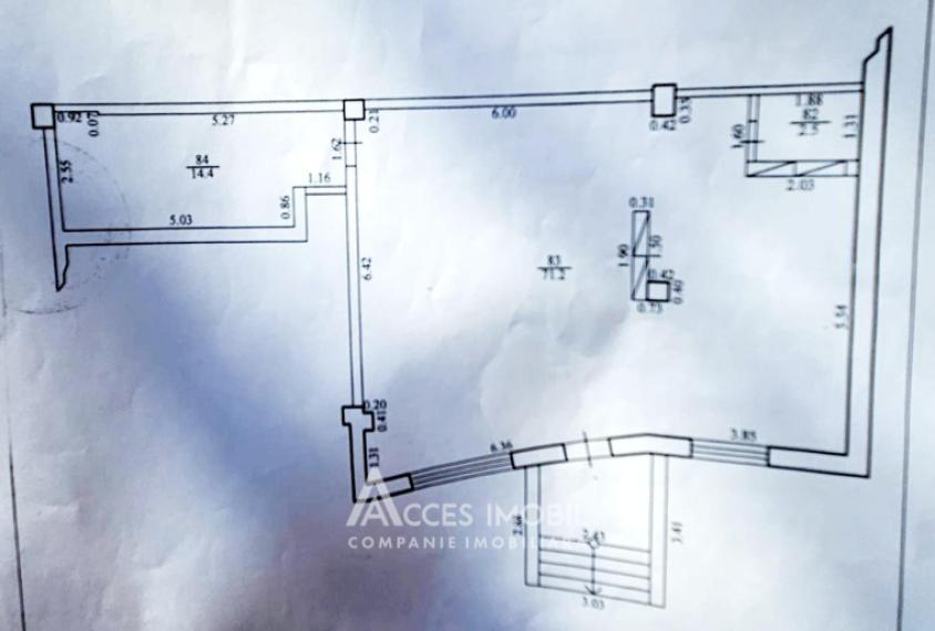For Rent! Commercial Space 88m2! Center, Valea Trandafirilor street. Autonomous heating!: 10