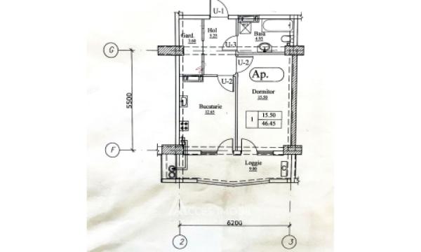 Newton House! Botanica, str. Grădina Botanică, 1 cameră. Variantă Albă!: 2