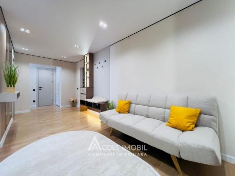 Râșcani, str. Andrei Doga, 2 camere + living. Euroreparație!: 3