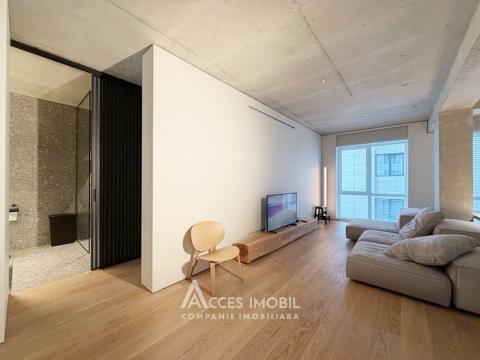 Аренда! Новый блок! Центр, ул. Триколорулуй, 1 комната + гостиная. Eвроремонт!: 2