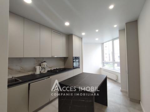 For Rent! New Block! Center, N.Testemitanu street, 1 room + living. Euro Repair!: 3