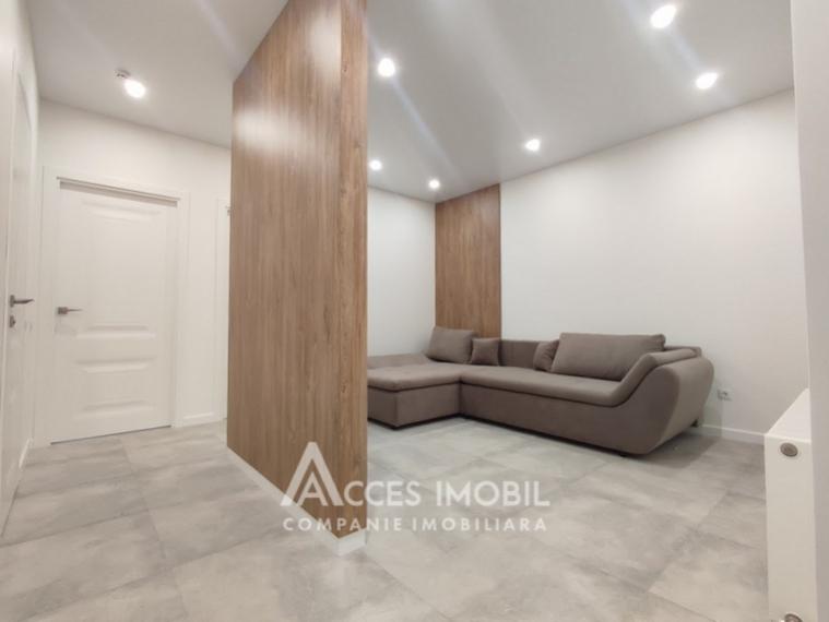 For Rent! New Block! Center, N.Testemitanu street, 1 room + living. Euro Repair!: 4