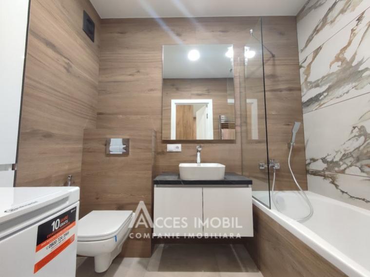 For Rent! New Block! Center, N.Testemitanu street, 1 room + living. Euro Repair!: 5