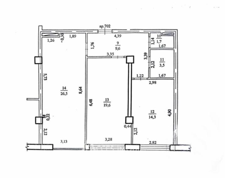 Estate Invest! Bloc nou! str. Ialoveni, Telecentru, 2 camere. Varianta Albă!: 2