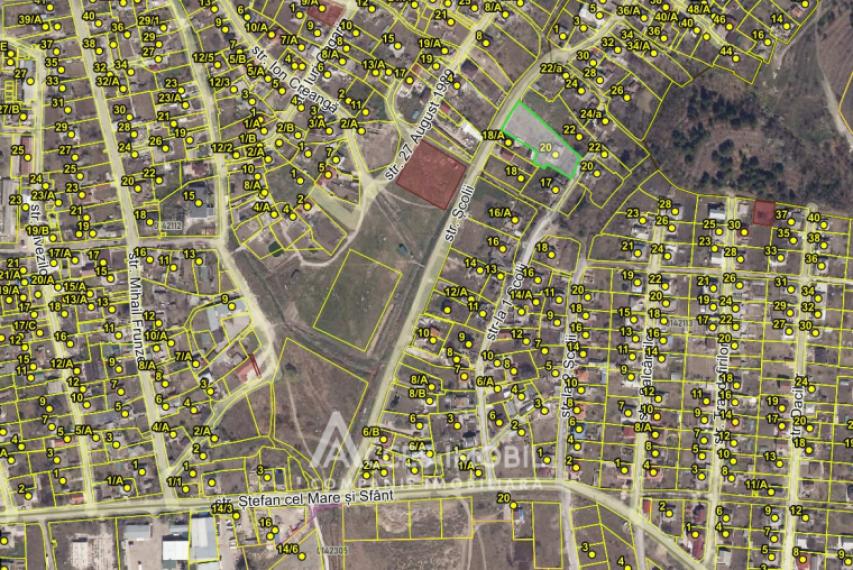 Land for construction 27 aries! Bubuieci, Scolii street!: 4