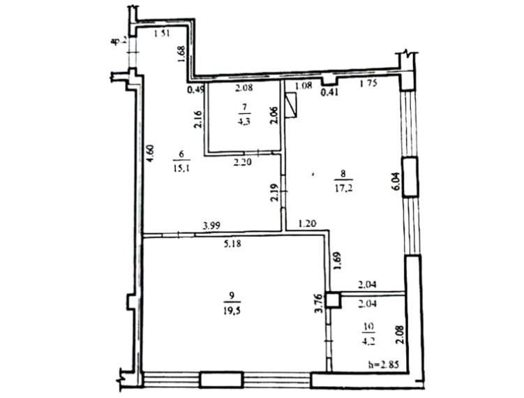 Bloc Nou! Centru, str. Ivan Zaikin, 1 cameră + living. Varianta albă!: 2
