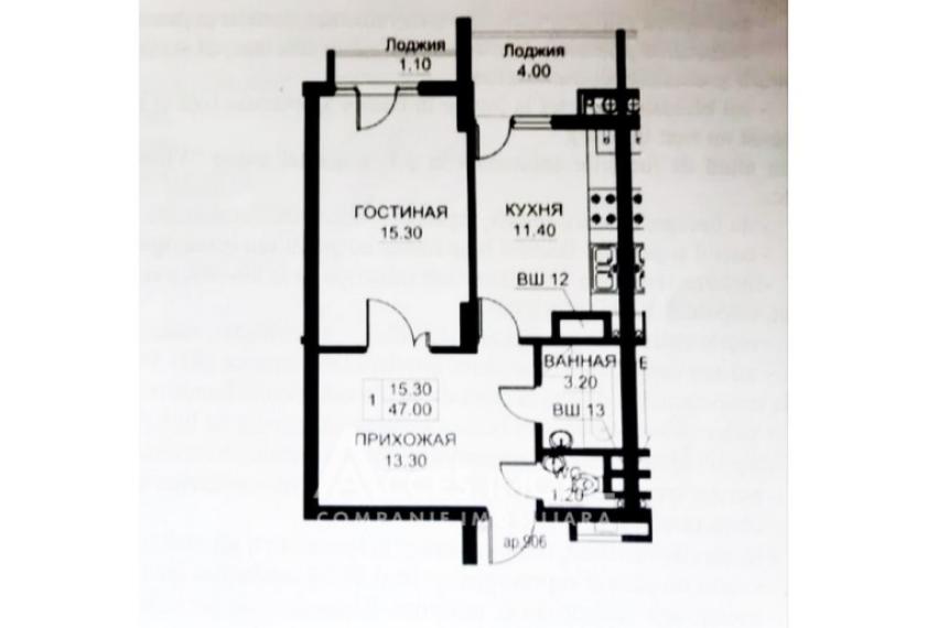 Exfactor! Ciocana, N. Milescu Spataru street, Ciocana, 1 room + living.: 1