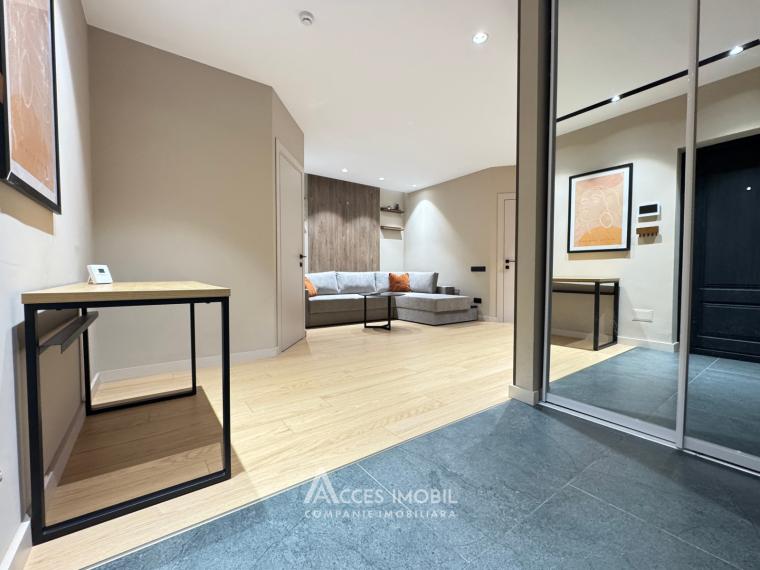 Аренда! Центр, ул. Албишоара, 1 комната + гостиная. Евроремонт!: 4