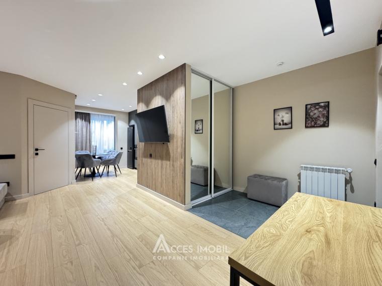 Аренда! Центр, ул. Албишоара, 1 комната + гостиная. Евроремонт!: 5