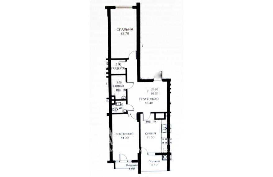 Exfactor! Чеканы, ул. Н. М. Спэтару, 2 комнаты + гостиная.: 1