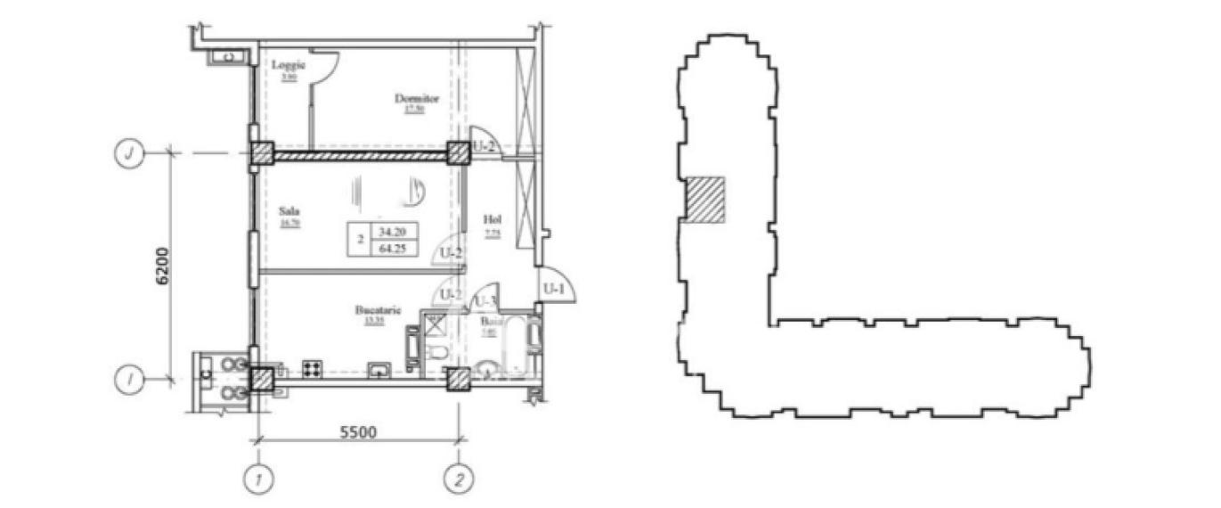Newton House! Ботаника, ул. Грэдина Ботаникэ, 2 комнаты. Белый Вариант!: 8