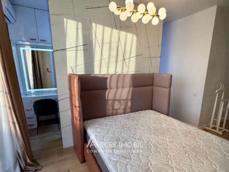 Chirie! Bloc Nou! Râșcani, str. Carierei, 2 camere + living. Euroreparație!: 3