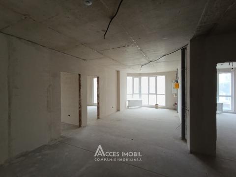 New Block! Ialoveni, Ialoveni street, 3 rooms + living. White version!: 5