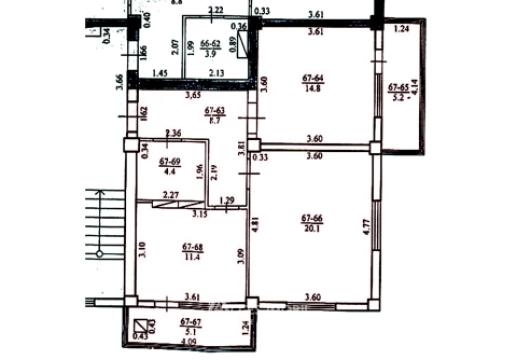 Chirie! Bloc Nou! Râșcani, str. Andrei Doga, 2 camere! Euroreparație!: 6