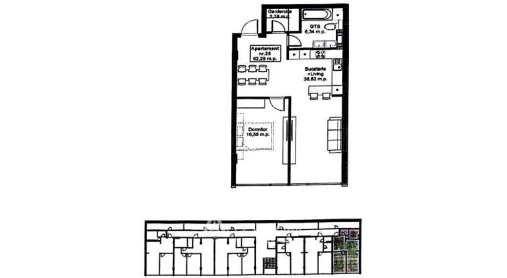 Durlesti, Bisericii street, 2 rooms + living. White version!: 3