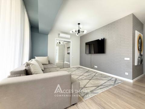 Chirie! Bloc Nou! Centru, str. C. Vârnav, 2 camere + living. Euroreparație!: 2