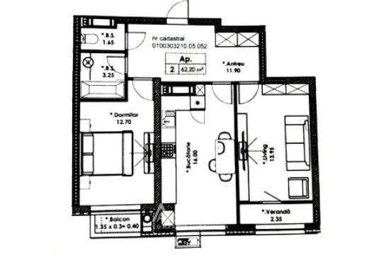Новострой! Чокана, ул. Вадул луй Водэ, 2 комнаты + гостиная! Белый Вариант!: 7