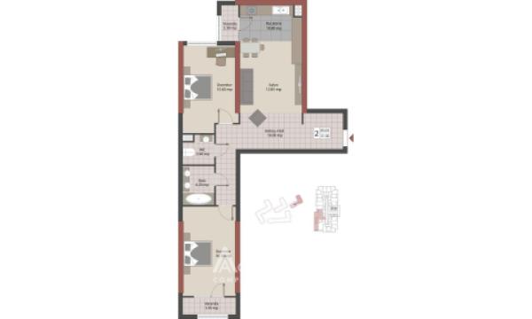 SkyHouse! Botanica, Dimineții street, 2 rooms + living! White Version!: 6