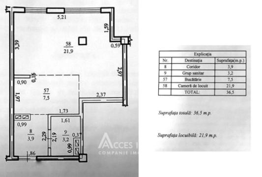 Botanica, Dacia avenue, 1 room! Autonomus!: 5