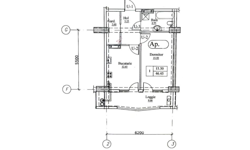 Newton House! Botanica, str. Grădina Botanică, 1 cameră. Variantă Albă!: 12