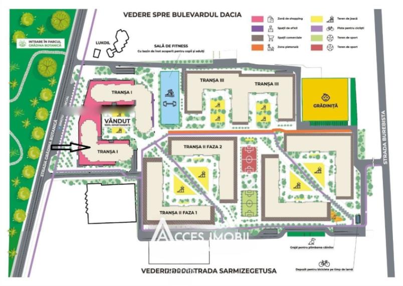 Newton House! Ботаника, ул. Грэдина Ботаникэ, 1 комнатa + гостиная. Белый Вариант!: 11