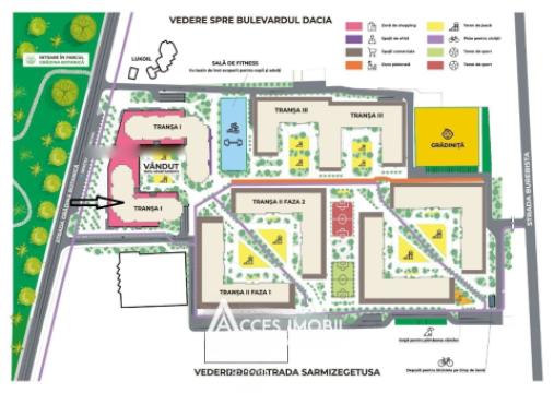 Newton House! Ботаника, ул. Грэдина Ботаникэ, 1 комнатa + гостиная. Белый Вариант!: 11