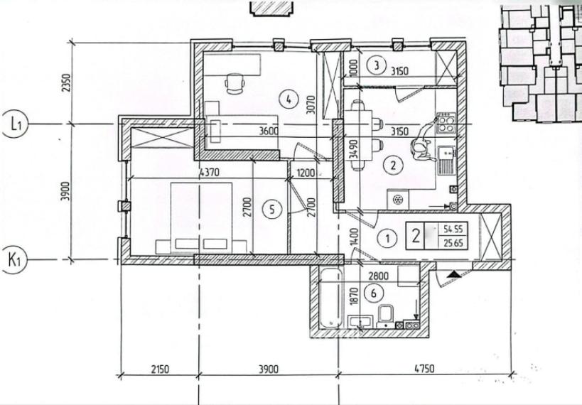 SkyHouse! Botanica, șos. Muncești, 2 camere! Varianta Albă!: 6