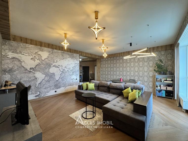 Bloc Nou! Centru, bd. Ștefan cel Mare, 2 camere + living. Euroreparație!: 0