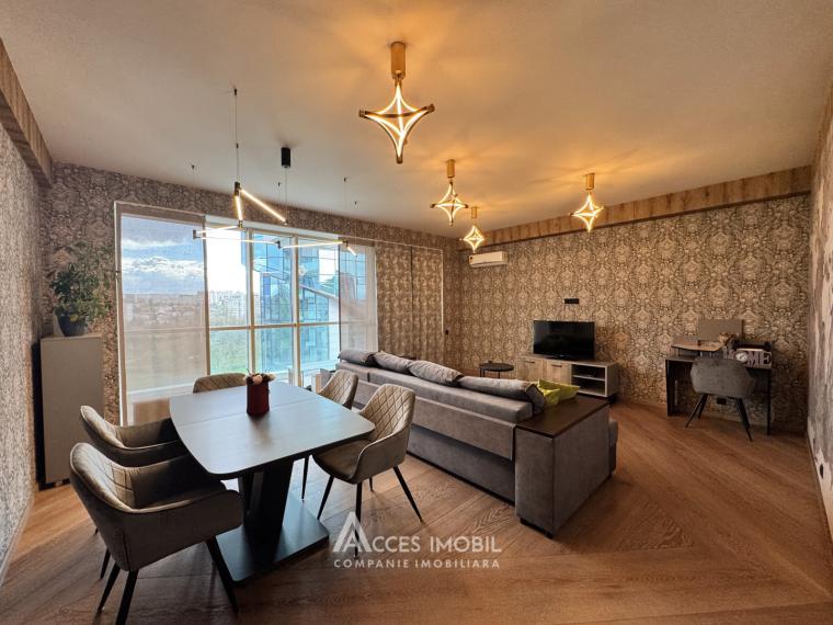 Bloc Nou! Centru, bd. Ștefan cel Mare, 2 camere + living. Euroreparație!: 3