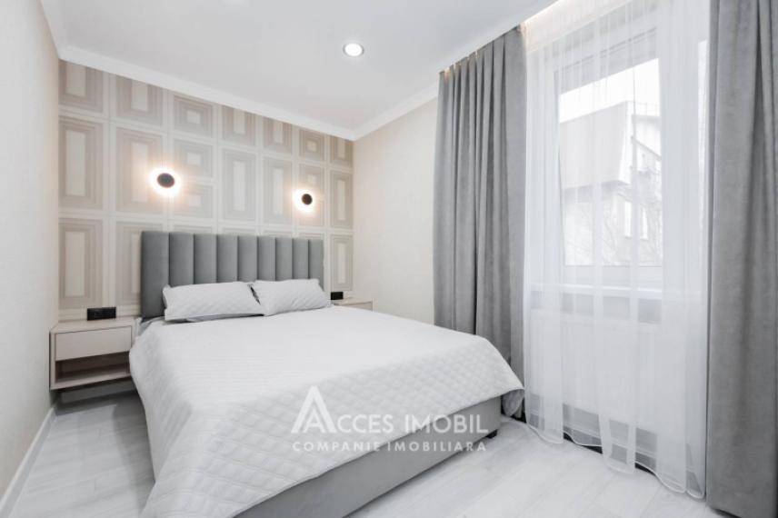 Bloc nou! str. Ialoveni, Telecentru, 2 camere + living. Euroreparație!: 2