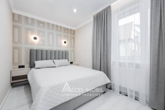 Bloc nou! str. Ialoveni, Telecentru, 2 camere + living. Euroreparație!: 2