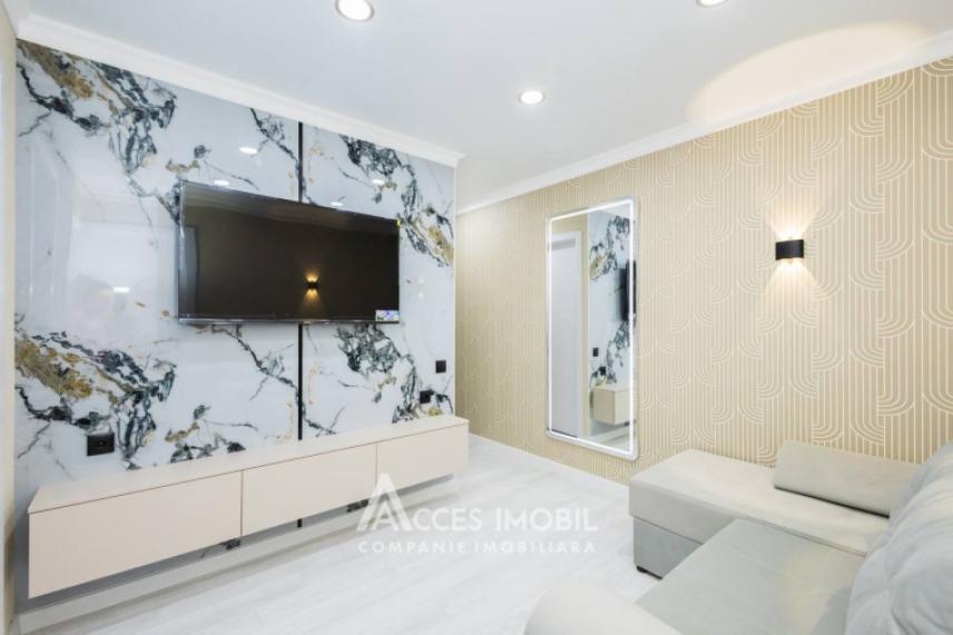 Bloc nou! str. Ialoveni, Telecentru, 2 camere + living. Euroreparație!: 4