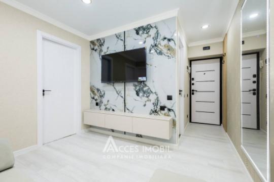 Bloc nou! str. Ialoveni, Telecentru, 2 camere + living. Euroreparație!: 5