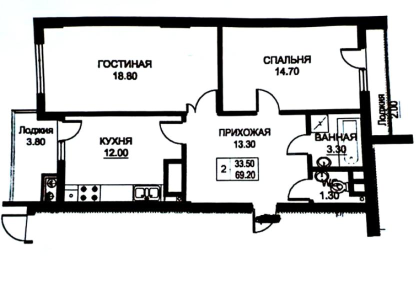 Exfactor! Buiucani, str. Vasile Lupu, 2 camere + living. Variantă Albă!: 3