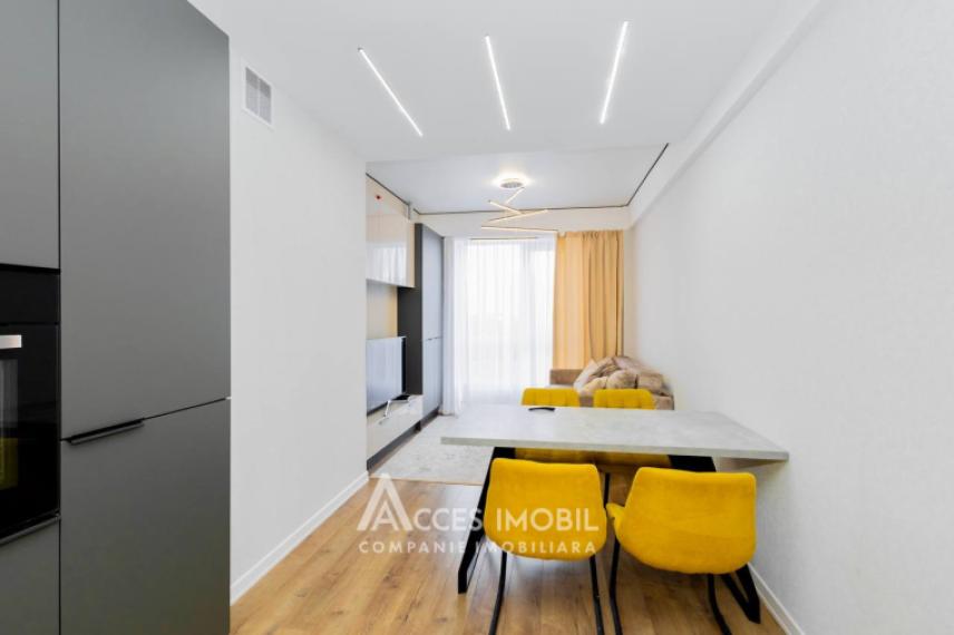 Varincom! Râșcani, bd. Renașterii, 2 camere + living. Euroreparație!: 3