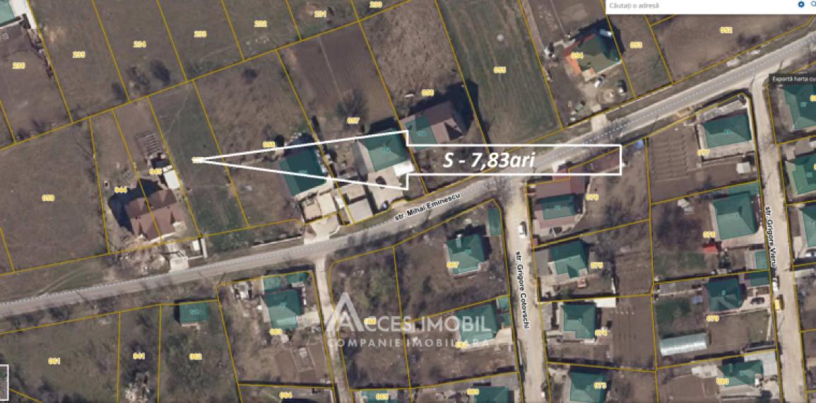 Teren pentru construcții 8 ari! Coșernița, str. Mihai Eminescu!: 1