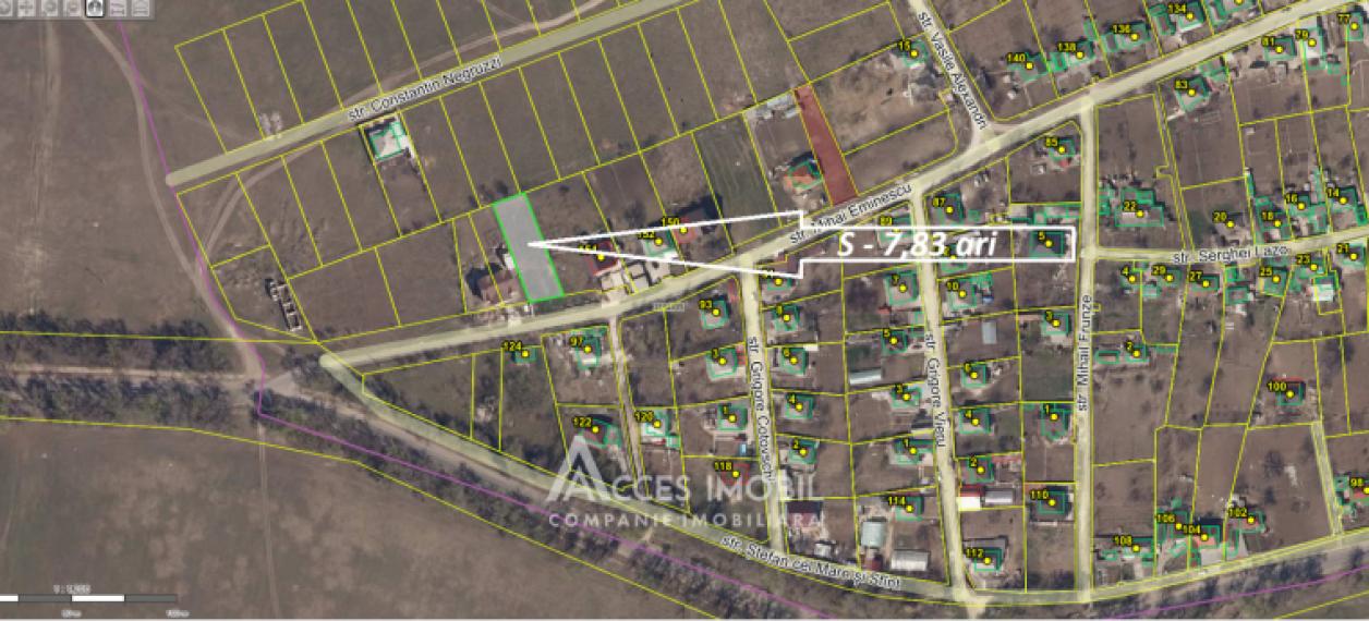 Teren pentru construcții 8 ari! Coșernița, str. Mihai Eminescu!: 0