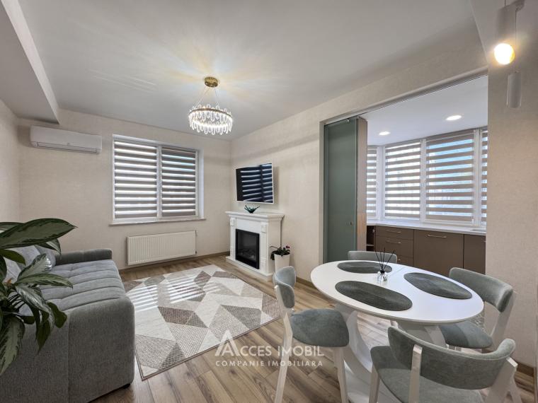 Stroy Invest! str. Liviu Deleanu, Buiucani, 3 camere + living. Euroreparație!: 2