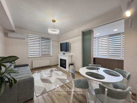 Stroy Invest! str. Liviu Deleanu, Buiucani, 3 camere + living. Euroreparație!: 2